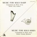 Pierre Arvay Music for solo harp and horn